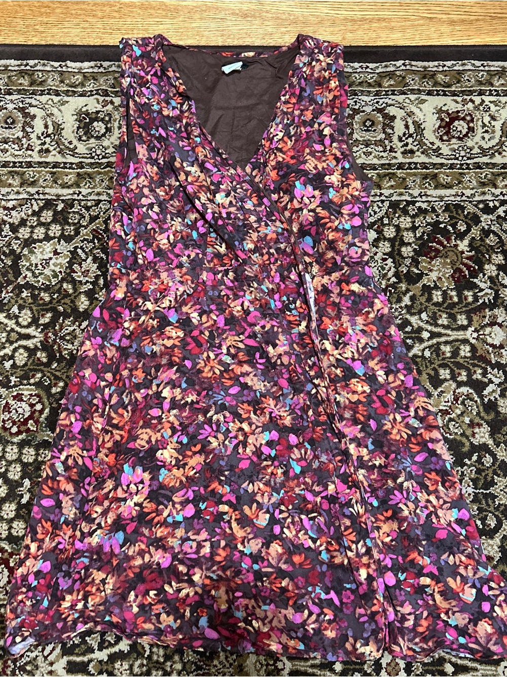 J.Crew floral mini wrap dress